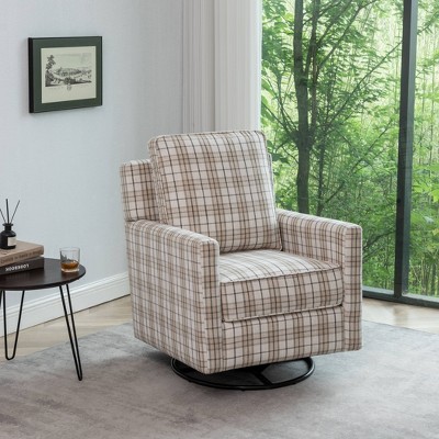 Swivel Glider Club Chair - WOVENBYRD