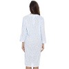 Just Love Womens Long Sleeve Cotton Nightgown - V-Neck PJ Sleepwear with Lace Trim - 2 of 2
