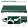 PAGED Retractable Awning for Door Entrance Patio Awnings Sun Shade Shelter with Manual Crank Handle for Deck, Balcony, Gardens - 4 of 4