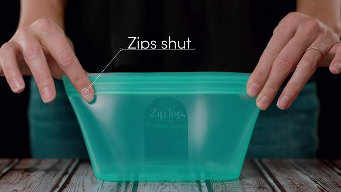 Zip Top Reusable 100% Platinum Silicone Container - Complete Set, 2 of 10, play video
