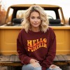 Simply Sage Market Women's Graphic Sweatshirt Hello Pumpkin Wavy - 2 of 4