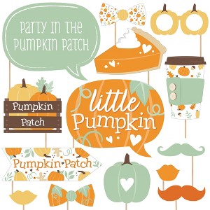 Big Dot of Happiness Little Pumpkin - Fall Birthday Party or Baby Shower Photo Booth Props Kit - 20 Count - 1 of 4