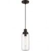 Livex Lighting Oakhurst 1 - Light Pendant in  Bronze/Antique Brass - 4 of 4