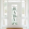 Big Dot of Happiness Boho Botanical Baby - Greenery Baby Shower Front Door Decoration - Vertical Banner - 2 of 4