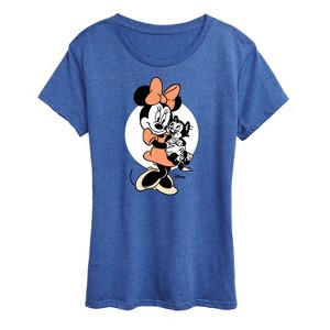 Women's - Disney Classics - Minnie And Figaro Short Sleeve Graphic T-Shirt - 1 of 4