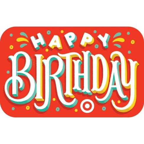 happy birthday gift card