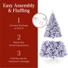 Best Choice Products Pre-Lit Lavender Christmas Pine Tree w/ Flocked Branches, Warm-White Lights - 4 of 4