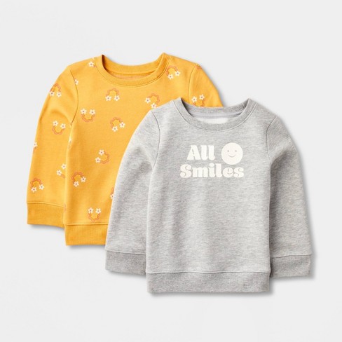 Toddler yellow shop sweatshirt