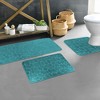 Evideco French Home Goods 3D Pebble Memory Foam Bath Mats - Bath Mat, Runner Mat, and Contour Mat Available in 10 Colors - 2 of 4