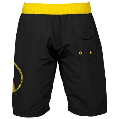 Batman Mens Batman Symbol Heather Black Board Shorts - XLarge (40-42) — фото 3