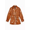 Women's High Gloss Patent Belted Coat - Topshop - 3 of 3