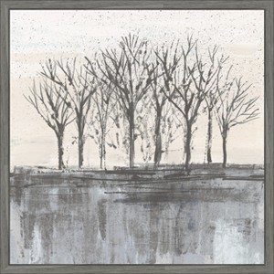 Amanti Art Trees at Dawn II Neutral by Silvia Vassileva Canvas Wall Art Print Framed 22-in. W x 22-in. H. - 1 of 4