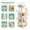 Lyngins 54 Inch Cat Tree,Cat Tower with High-Rise Multi-story,Pet Playroom with Large Apartment - 4 of 4