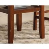 Sapphtopaz Round Dining Table Kitchen Table Transitional Style Counter Height Table with 2 Display Shelves - 4 of 4