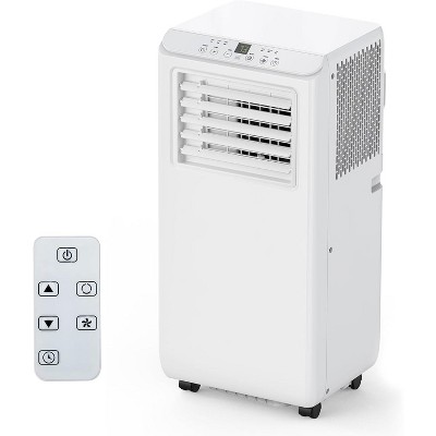 Garvee 8000 BTU Portable Air Conditioner with Remote Control 3-in-1 Cooling Dehumidifier Fan for Rooms up to 350 Sq Ft,White