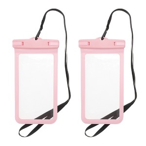 Unique Bargains Universal Mobile Waterproof Bag 4.53"x8.27" 2 Pcs - 1 of 4