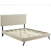 Modway Amaris Queen Fabric Platform Bed with Round Splayed Legs - 2 of 4