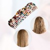 Unique Bargains Women Heart Style Curly Thick Wavy Straight Hair Wide Tooth Comb 1 Pc - 4 of 4