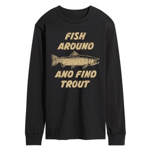 Men's - Instant Message - Fish Around Long Sleeve Graphic T-Shirt - 1 of 4
