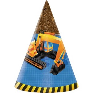 24ct Under Construction Party Hats, Boy