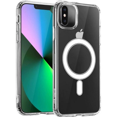 Entronix [Magnetic] Case Compatible with iPhone XS Max - [Hard Back] Slim Clear