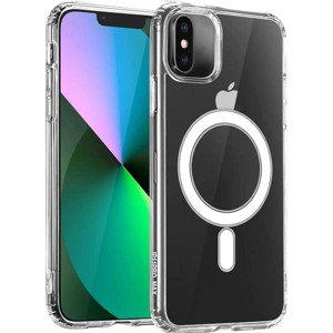 Entronix [Magnetic] Case Compatible with iPhone XS Max - [Hard Back] Slim Clear - 1 of 4