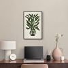 Art Remedy Green Vase I Minimalistic Botanical and Floral Art Prints Framed - 2 of 4