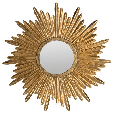 Sunburst Decorative Wall Mirror Gold - Safavieh