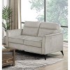 TiramisuBest Gray Microfiber Loveseat, Button Tufted Upholstery, Contoured Arms, Solid Wood Frame, Casual Living Room Sofa Couch - 2 of 4