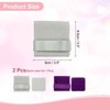 Unique Bargains Velvet Storage Ring Necklace Jewelry Pouches with Insert Pad 3.5" x 3.3" 2 Pcs - 2 of 4