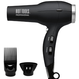 Hot Tools Pro Artist 1875W Turbo Ionic Dryer Lightweight | Smooth, Frizz Free Blowouts (Black)  Lite - Model 1023 - 1 of 4