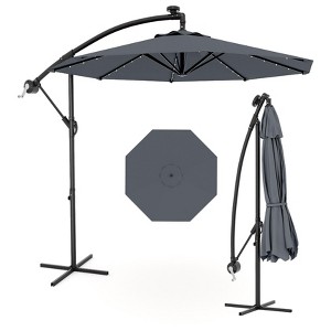 10FT Cantilever Patio Umbrella, Offset Hanging Market Umbrella , UPF 50+ & Easy Tilt for Pool, Deck, Garden - 1 of 4