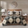 3pc Full/Queen Sierra Oversized Print Plush Coverlet Set Tan/Black: Woolrich Microplush Bedding Set with Shams - 2 of 4