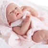 JC Toys La Newborn 15" Girl Doll - Pretty in Pink Knit Blanket Set - 2 of 4