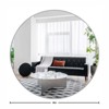 FURNIinspire Round Bathroom Vanity Mirror with Sturdy Metal Frame for HD Reflections - Perfect for Bedroom Bathroom Entryway, Silver, 36"*36"*1.2" - 3 of 4