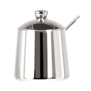 Frieling Sugar bowl /spoon, mirror finish, 10 fl. Oz., Stainless steel - 1 of 4