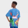 Boys' Marvel Elevated Short Sleeve T-Shirt - Blue - 3 of 4