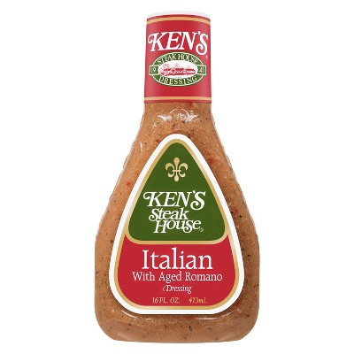 Ken's Steak House Italian with Aged Romano Dressing - 16fl oz