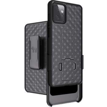 Nakedcellphone Slim Case with Stand and Belt Clip Holster for Motorola Moto G Power 5G (2023) - Black