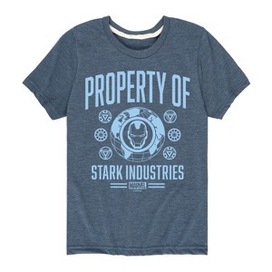Boys' - Marvel - Iron Man Property Of Stark Industries Short Sleeve Graphic T-Shirt - 1 of 4
