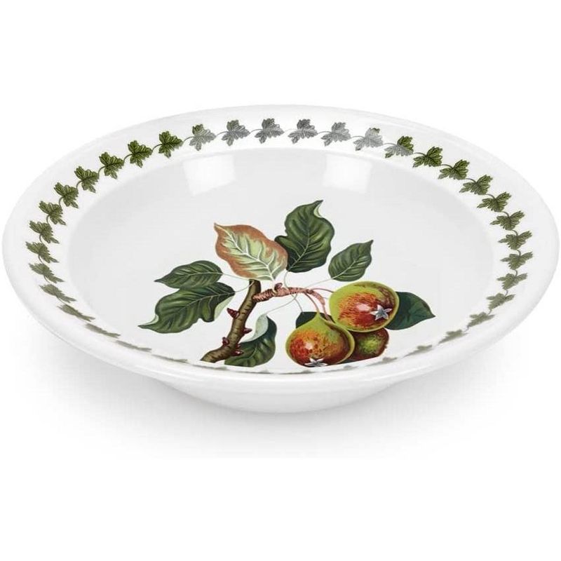 Portmeirion Pomona Oatmeal Soup Bowl, Set of 6, Made in England - Assorted Fruits Motifs,6.5 Inch, 5 of 8