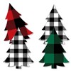Big Dot of Happiness Holiday Plaid Trees - Decorations DIY Buffalo Plaid Christmas Party Essentials - Set of 20 - 2 of 4