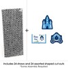 Big Dot of Happiness Fairy Tale Fantasy - Paper Straw Decor - Royal Prince and Princess Party Striped Decorative Straws - Set of 24 - 3 of 4