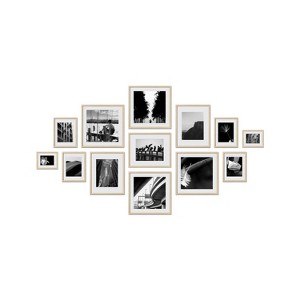 Haus and Hues Essex Gallery Wall Frame Set with Real Glass and Mat - 1 of 4