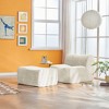 KWPZQEB Lazy Chair with Ottoman, Modern Accent Lounge Chair, Reading Sofa Chairs with Footrest, Foam Compression Sofa for Living Room, Bedroom - 2 of 4