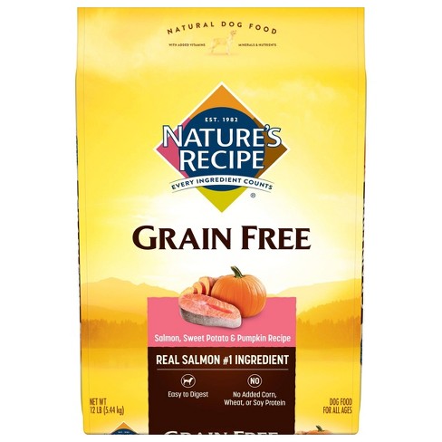 Nature's Recipe Grain Free Salmon, Sweet Potato & Pumpkin Recipe Dry ...