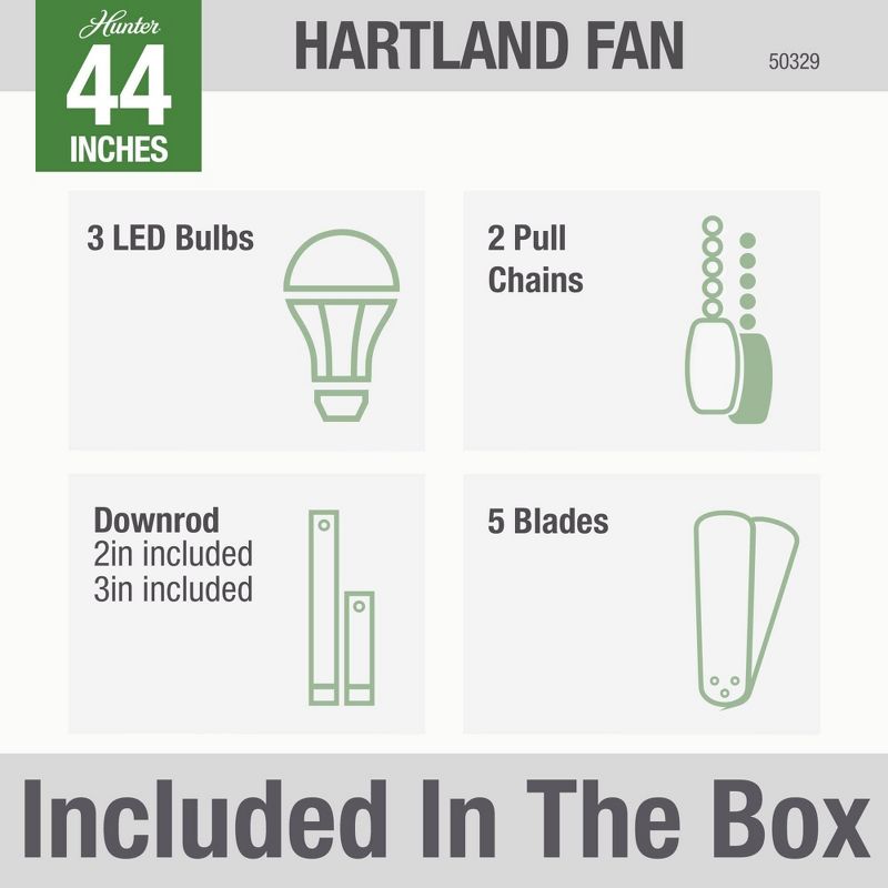 44" Hartland Ceiling Fan - Hunter
, 6 of 15