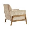 Okak Modern Elegant Tufted Back Upholstered Armchair with Solid Wood Frame,Reading Leisure Chair for Living Rooms,Relaxation Areas - 4 of 4