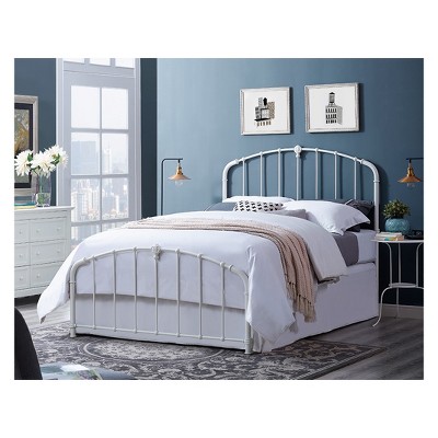target white bed