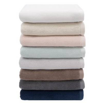 Ediree White Turkish Cotton Bath Towels Set of 2